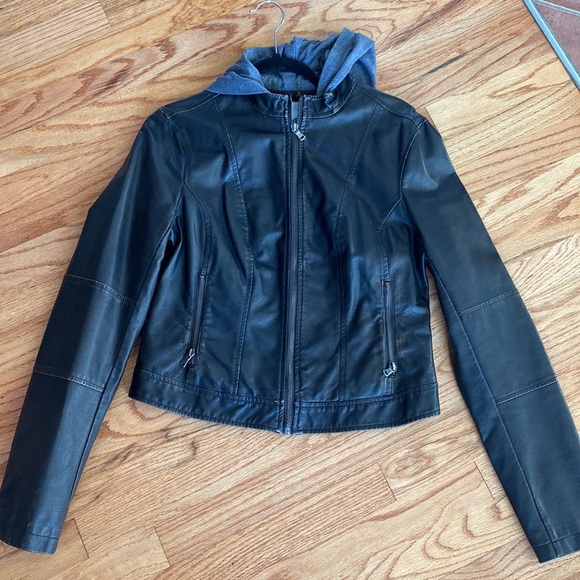 “Leather” hooded jacket - Picture 5 of 5